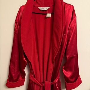 La SENZA Red Satin Robe